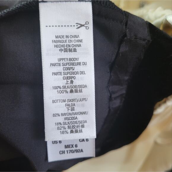 Juicy Couture Tuxedo Strapless Pleated Silk Velvet Dress y2k size 6 - Picture 7 of 9